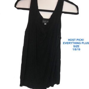 Onyx nite black dressy tank size 20